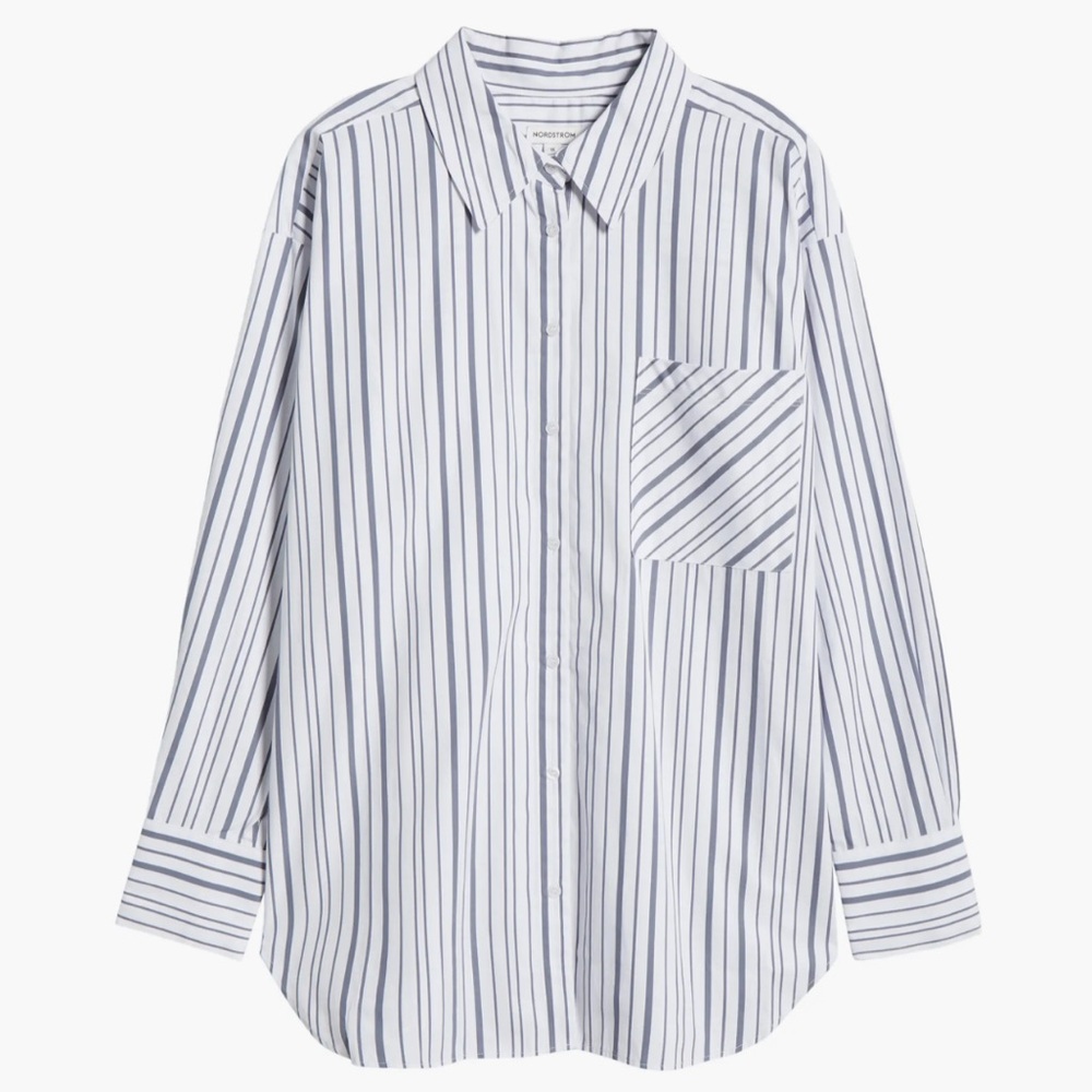 Nordstrom Stripe Poplin Shirt